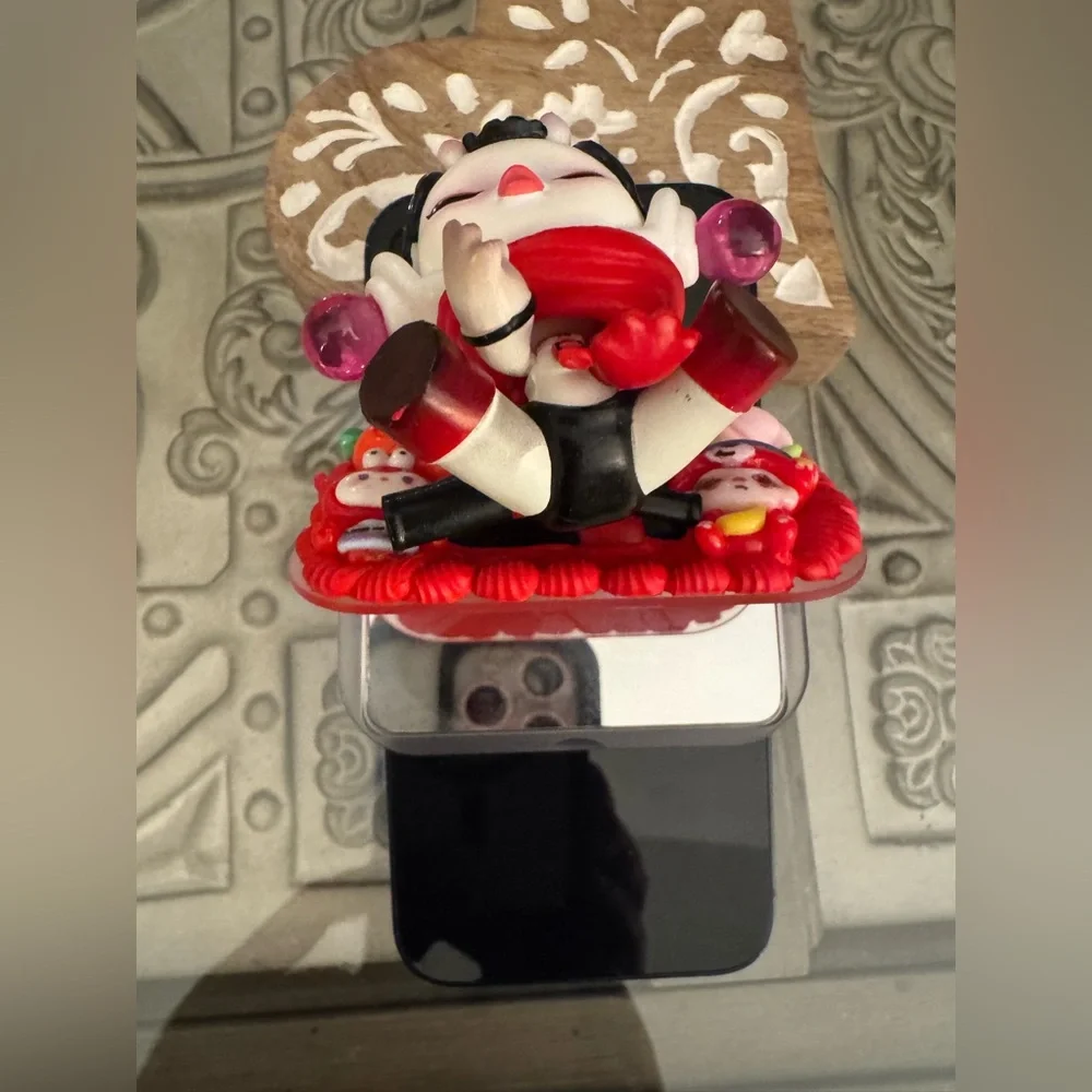 New Kawaii Red & Black Decorative Phone Grip